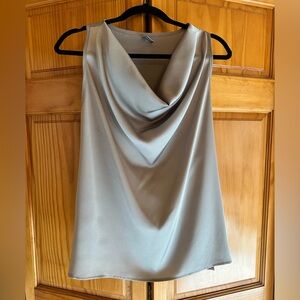Silver sleeveless blouse